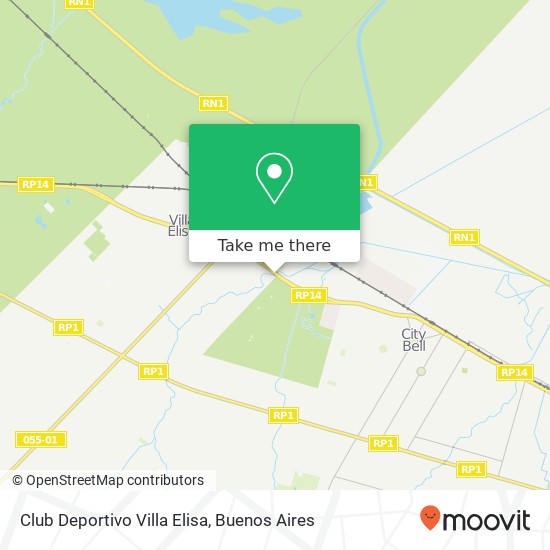 Club Deportivo Villa Elisa map