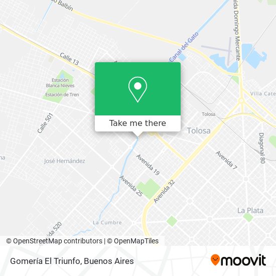 Gomería El Triunfo map