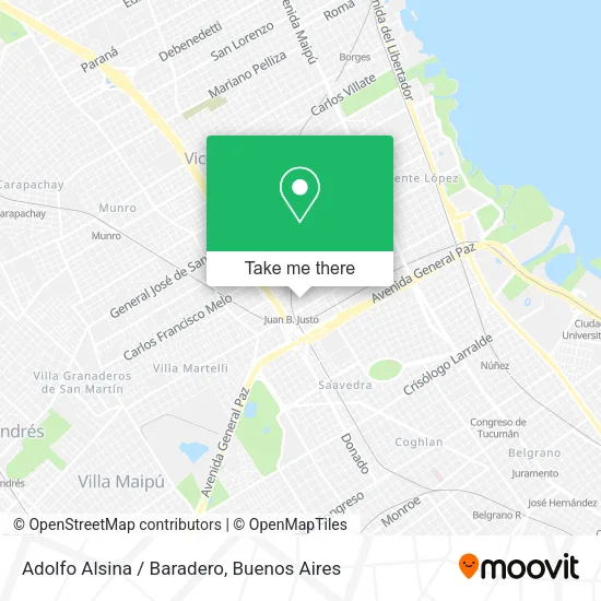 Adolfo Alsina / Baradero map