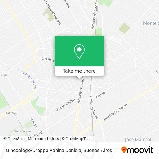 Ginecologo-Drappa Vanina Daniela map