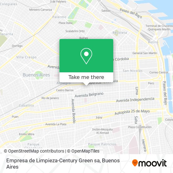 Empresa de Limpieza-Century Green sa map