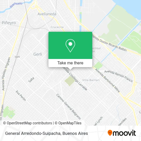 General Arredondo-Suipacha map