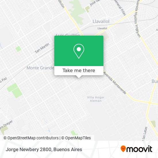 Mapa de Jorge Newbery 2800