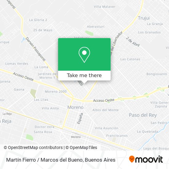 Mapa de Martín Fierro / Marcos del Bueno