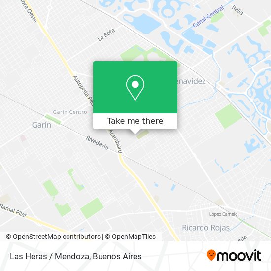 Mapa de Las Heras / Mendoza