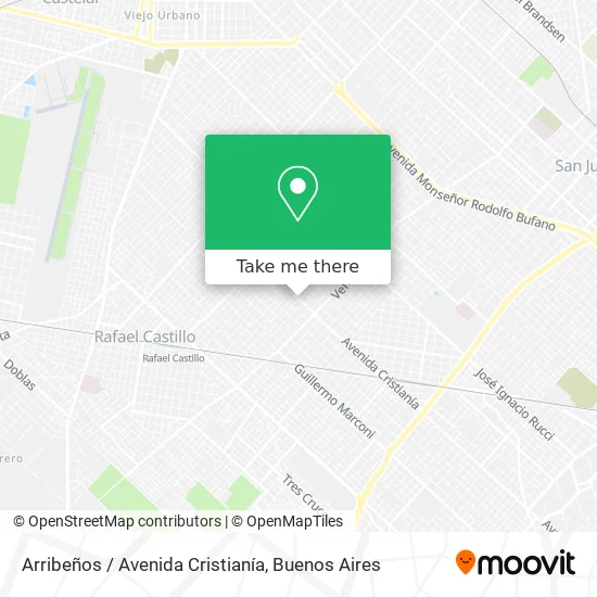 Mapa de Arribeños / Avenida Cristianía