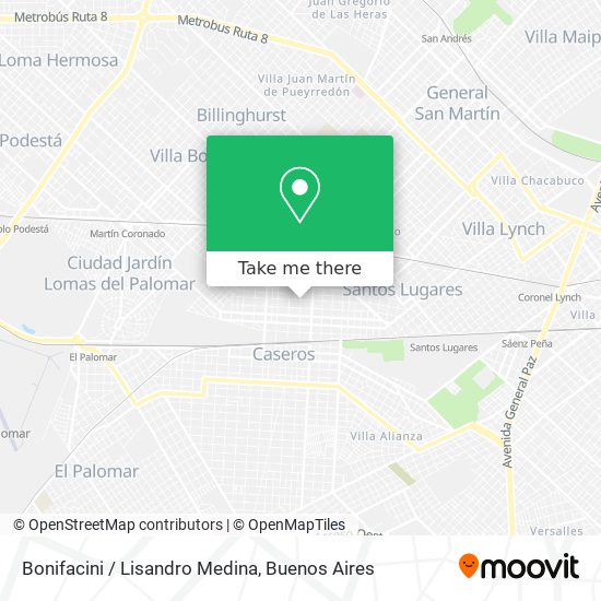 Mapa de Bonifacini / Lisandro Medina