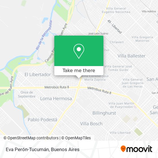 Eva Perón-Tucumán map