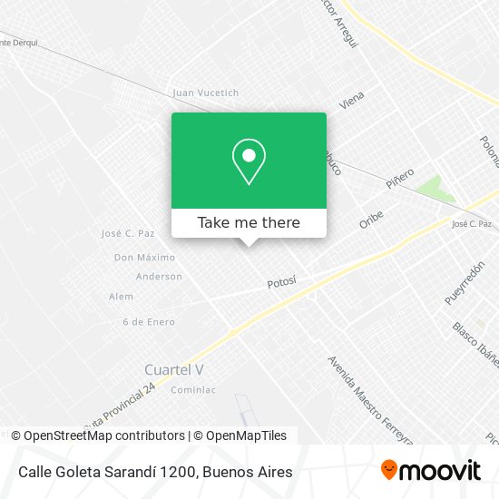 Calle Goleta Sarandí 1200 map