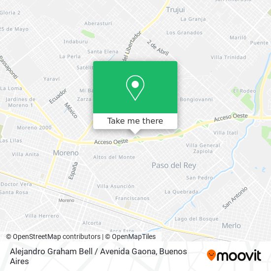 Alejandro Graham Bell / Avenida Gaona map
