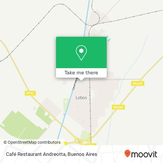 Café Restaurant Andreotta map