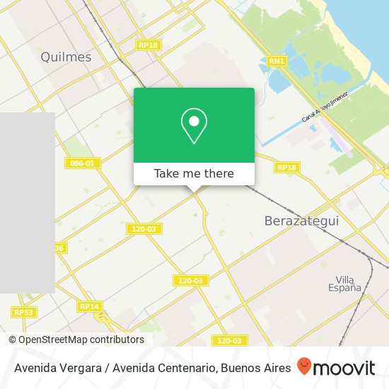 Avenida Vergara / Avenida Centenario map