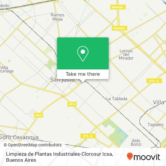 Limpieza de Plantas Industriales-Clorosur Icsa map