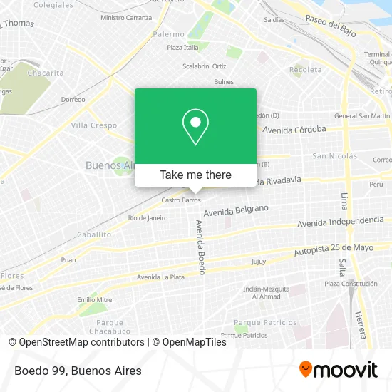 Boedo 99 map