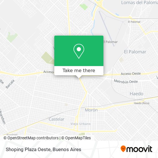 Shoping Plaza Oeste map