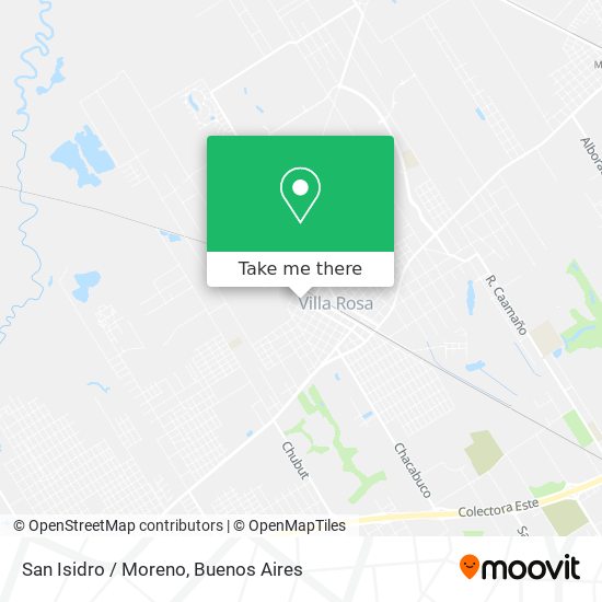 San Isidro / Moreno map