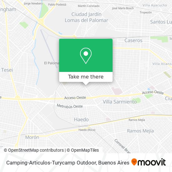 Camping-Articulos-Turycamp Outdoor map