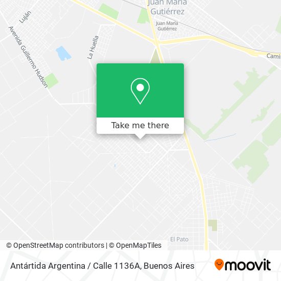 Mapa de Antártida Argentina / Calle 1136A