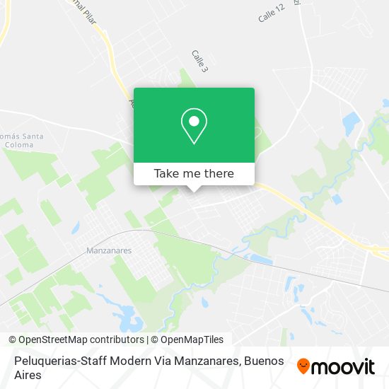 Peluquerias-Staff Modern Via Manzanares map