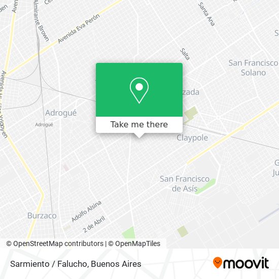 Sarmiento / Falucho map