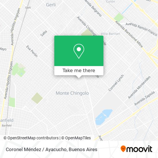 Coronel Méndez / Ayacucho map