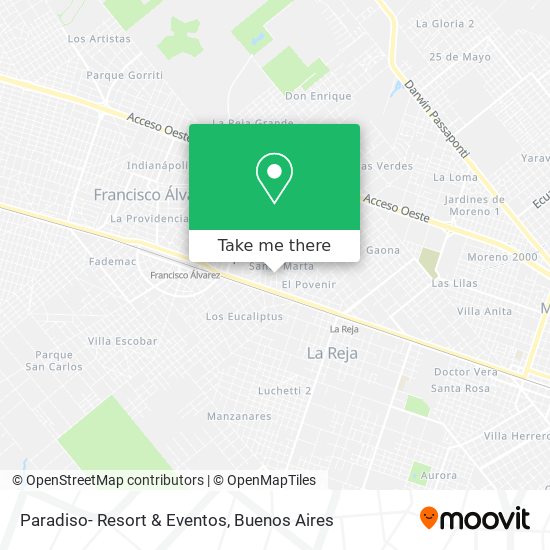 Paradiso- Resort & Eventos map