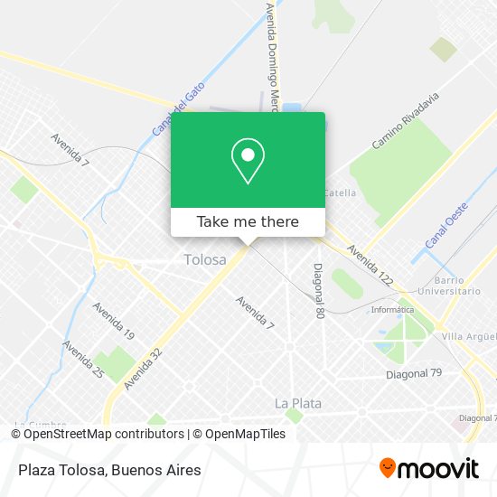 Plaza Tolosa map