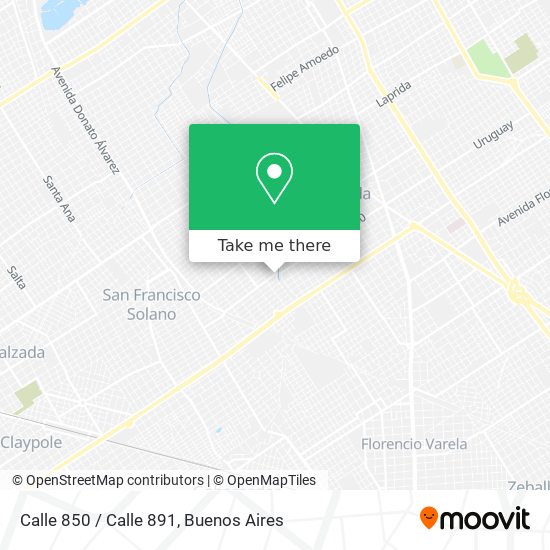 Calle 850 / Calle 891 map