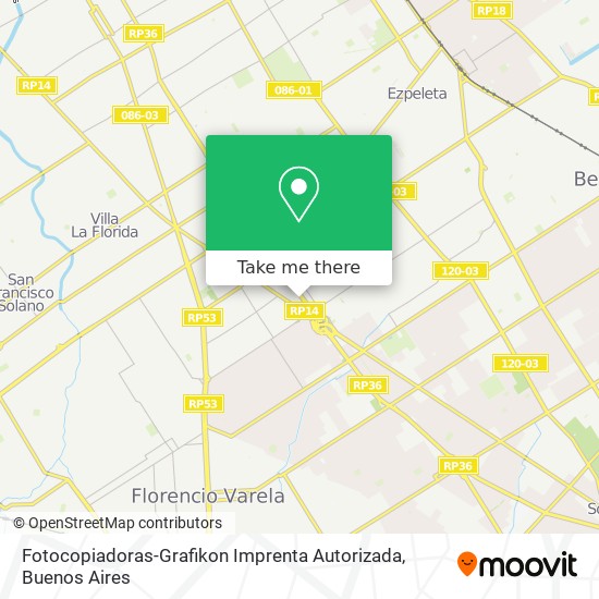 Mapa de Fotocopiadoras-Grafikon Imprenta Autorizada