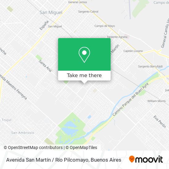 Avenida San Martín / Río Pilcomayo map