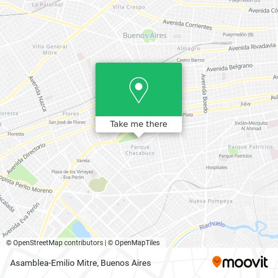 Asamblea-Emilio Mitre map