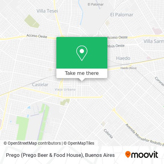 Mapa de Prego (Prego Beer & Food House)