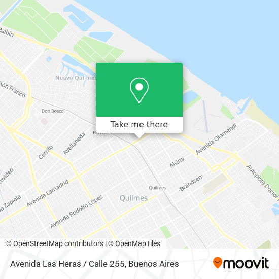 Mapa de Avenida Las Heras / Calle 255