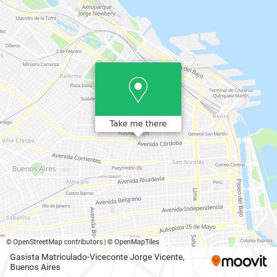 Mapa de Gasista Matriculado-Viceconte Jorge Vicente