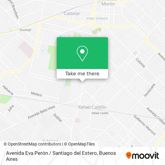 Mapa de Avenida Eva Perón / Santiago del Estero