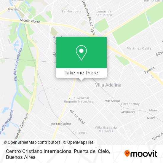 Mapa de Centro Cristiano Internacional Puerta del Cielo