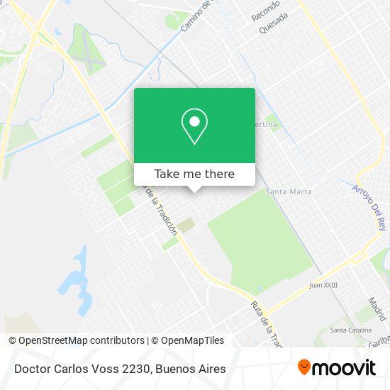 Doctor Carlos Voss 2230 map