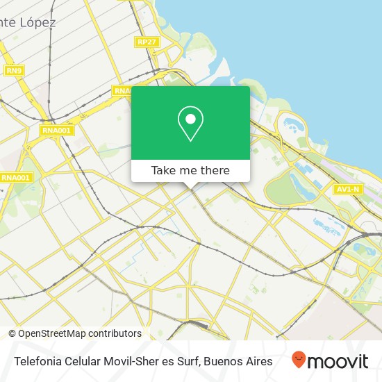 Telefonia Celular Movil-Sher es Surf map