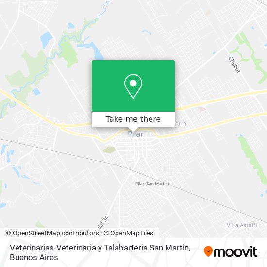 Veterinarias-Veterinaria y Talabarteria San Martin map