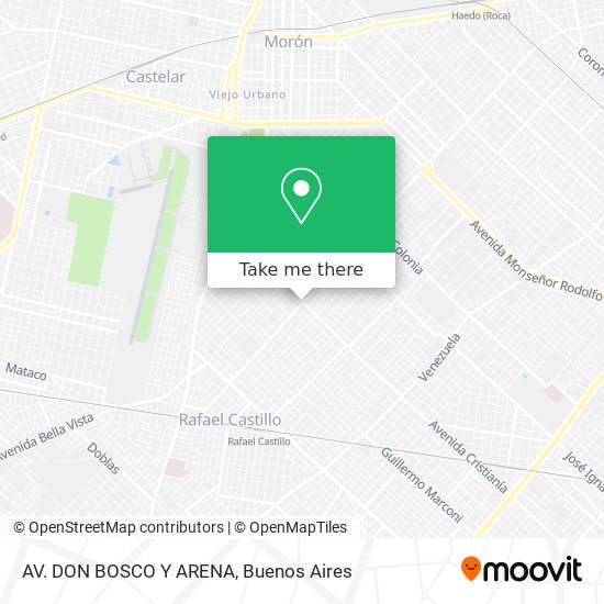 Mapa de AV. DON BOSCO Y ARENA