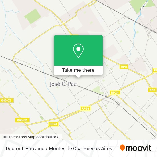 Doctor I. Pirovano / Montes de Oca map