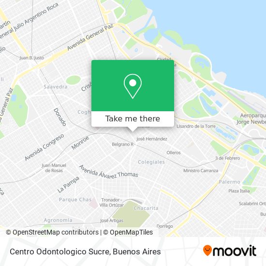 Mapa de Centro Odontologico Sucre