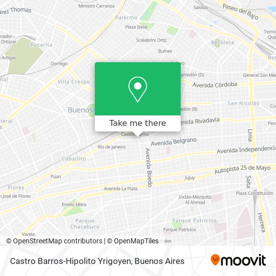 Mapa de Castro Barros-Hipolito Yrigoyen