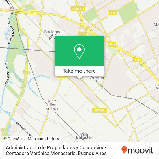 Administracion de Propiedades y Consorcios-Contadora Verónica Monasterio map