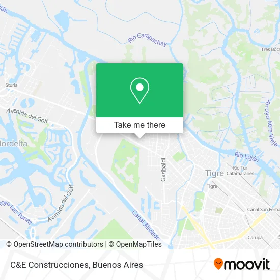 Mapa de C&E Construcciones