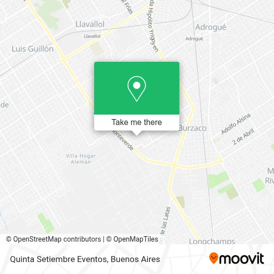 Quinta Setiembre Eventos map