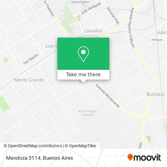 Mendoza 3114 map