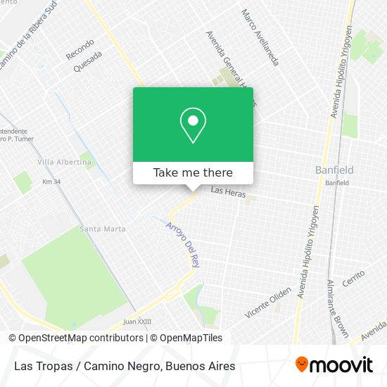 Las Tropas / Camino Negro map
