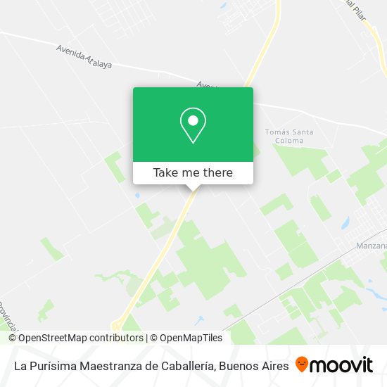 Mapa de La Purísima Maestranza de Caballería