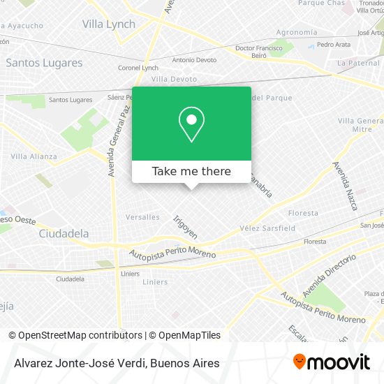 Mapa de Alvarez Jonte-José Verdi